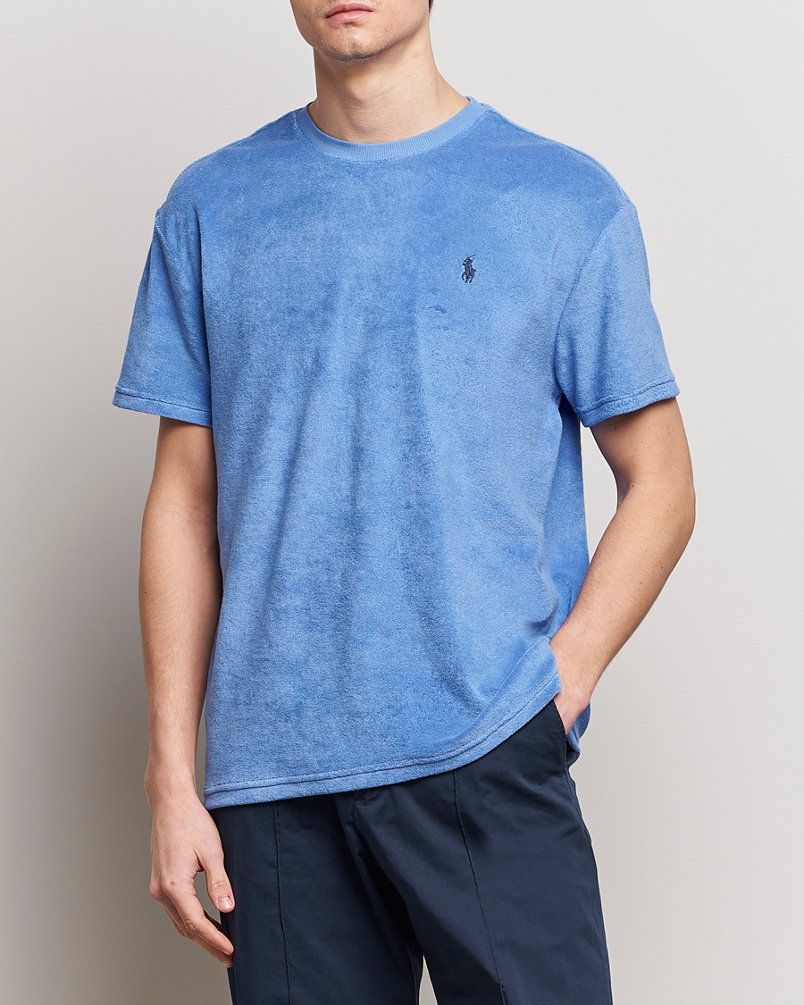Herre | Kortermede t-shirts | Polo Ralph Lauren | Terry Cotton T-Shirt Harbor Island Blue
