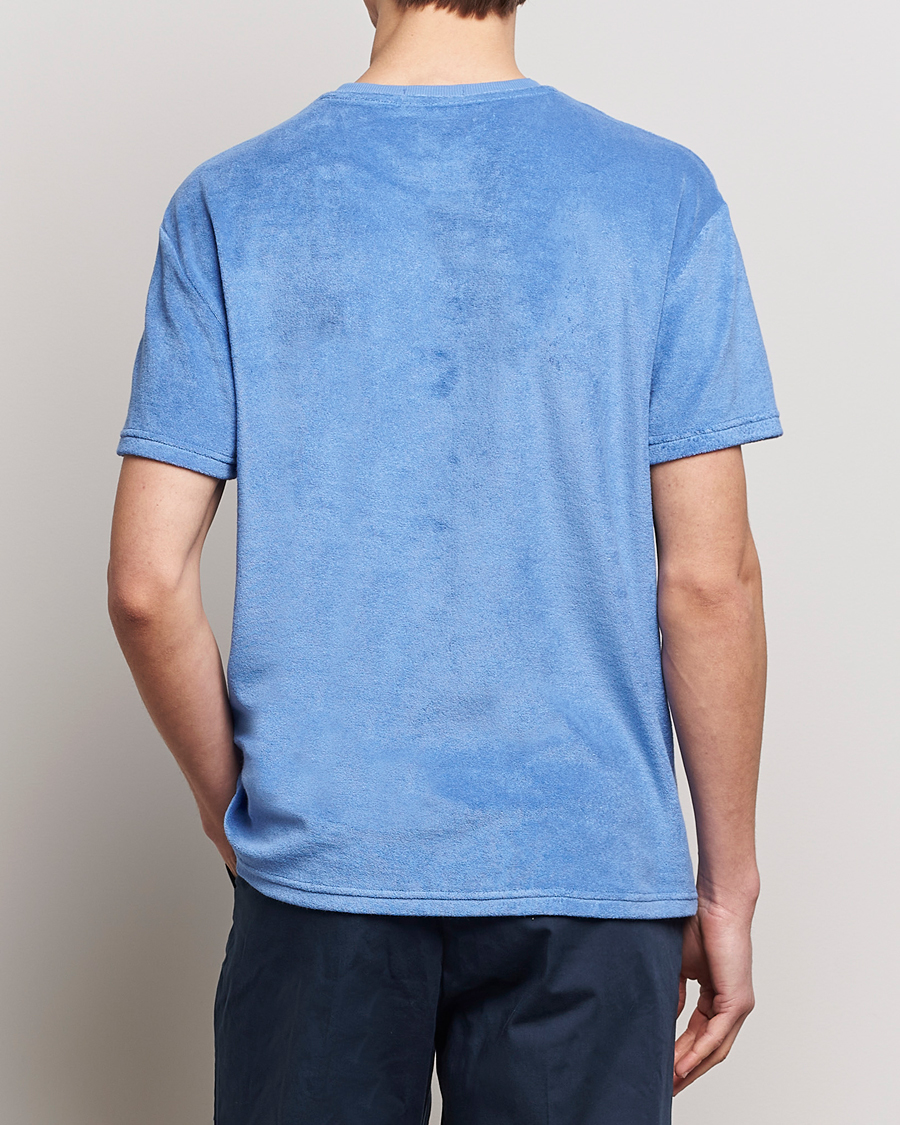 Herre | T-Shirts | Polo Ralph Lauren | Terry Cotton T-Shirt Harbor Island Blue