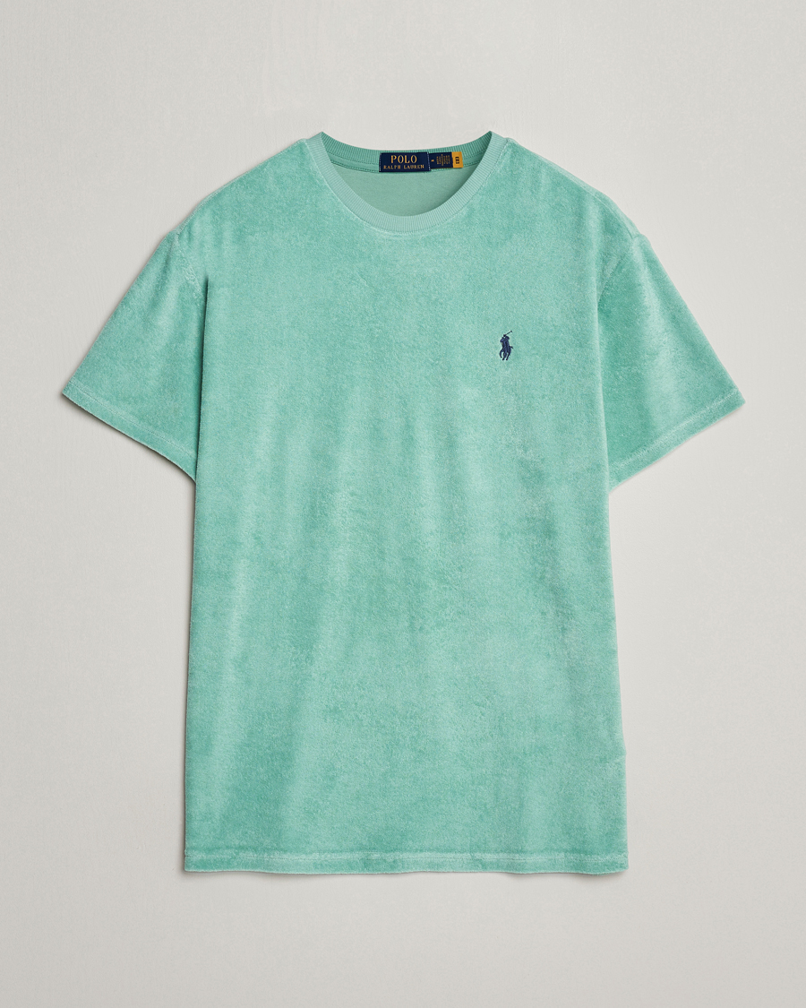 Herre | T-Shirts | Polo Ralph Lauren | Terry Cotton T-Shirt Celadon