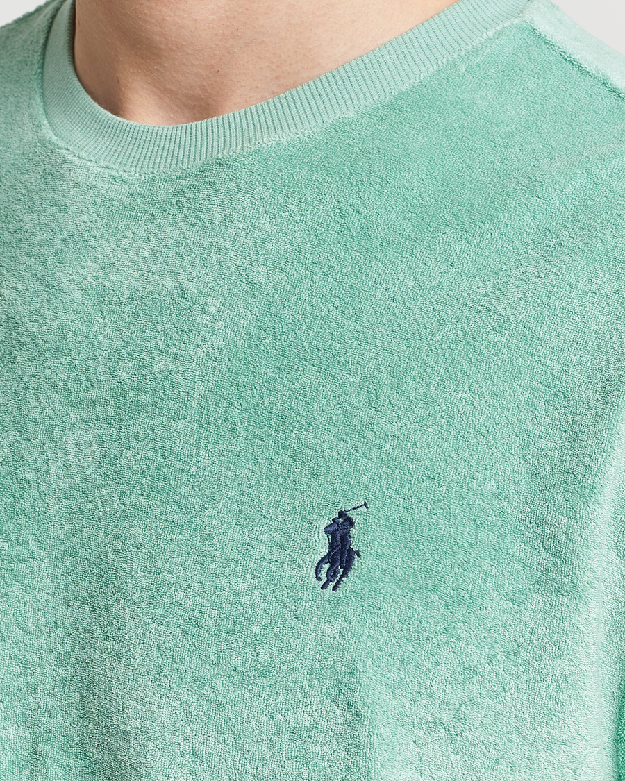 Herre | T-Shirts | Polo Ralph Lauren | Terry Cotton T-Shirt Celadon