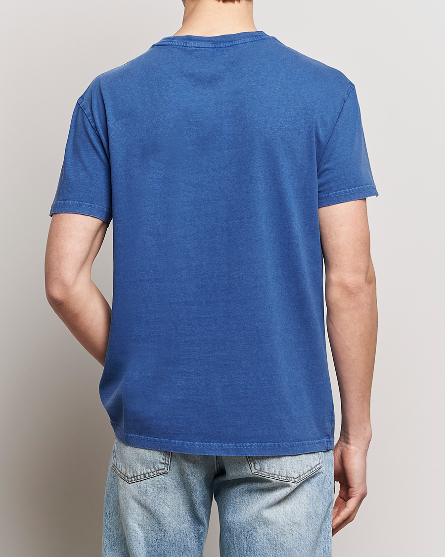 Herre | T-Shirts | Polo Ralph Lauren | Cotton Linen Crew Neck T-Shirt Beach Royal