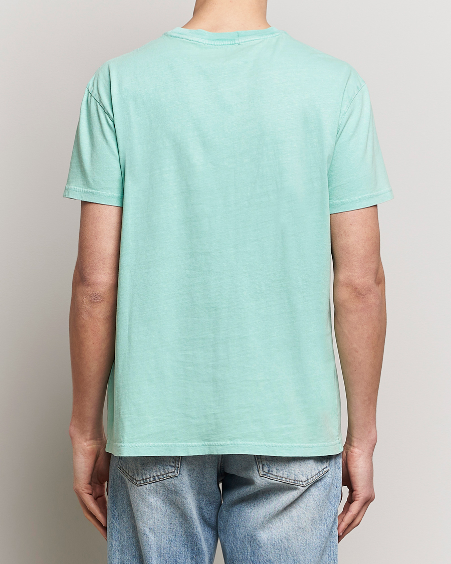 Herre | T-Shirts | Polo Ralph Lauren | Cotton Linen Crew Neck T-Shirt Celadon
