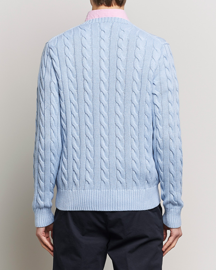 Herre | Gensere | Polo Ralph Lauren | Cotton Cable Pullover Blue Hyacinth