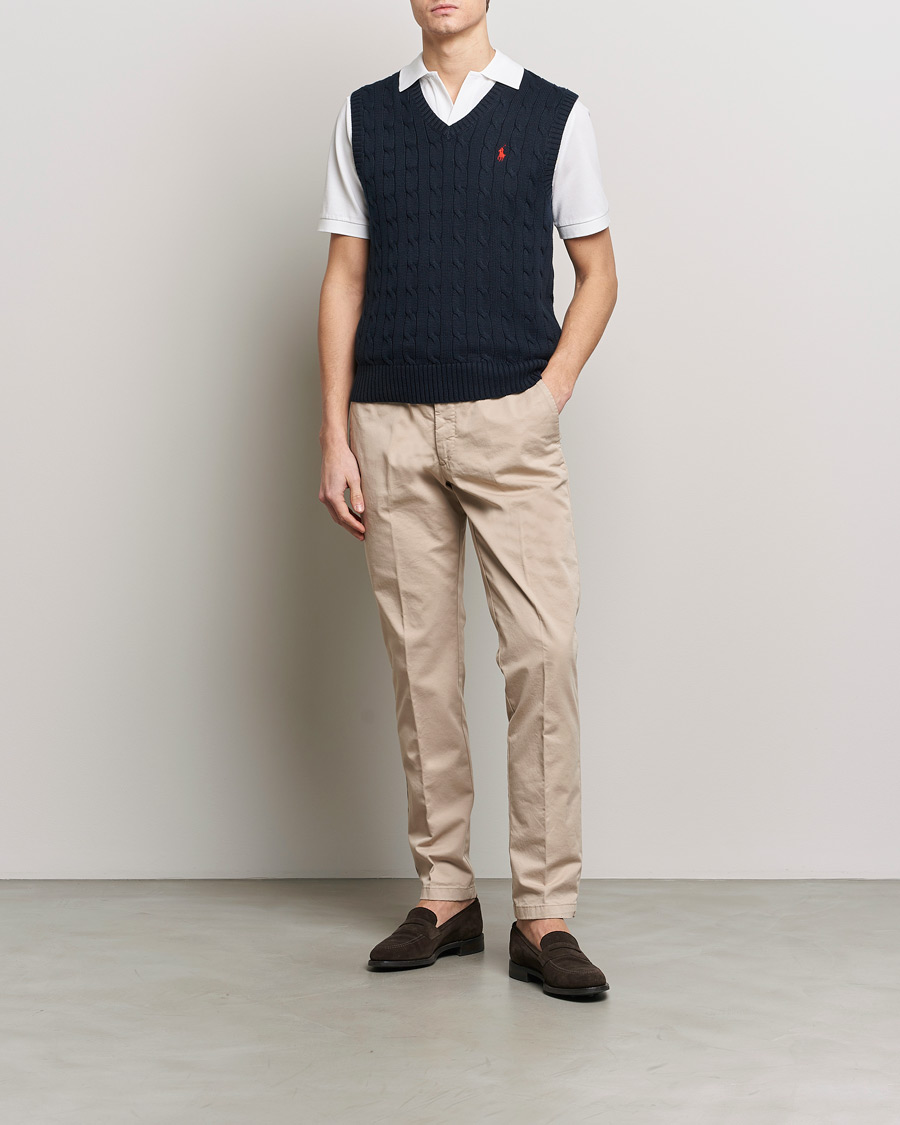 Herre | Gensere | Polo Ralph Lauren | Cotton Cable Vest Hunter Navy