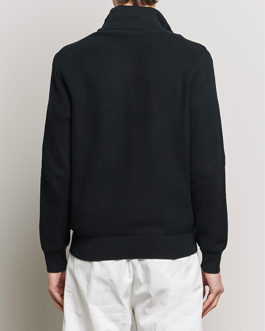Herre | Gensere | Polo Ralph Lauren | Textured Half Zip Polo Black