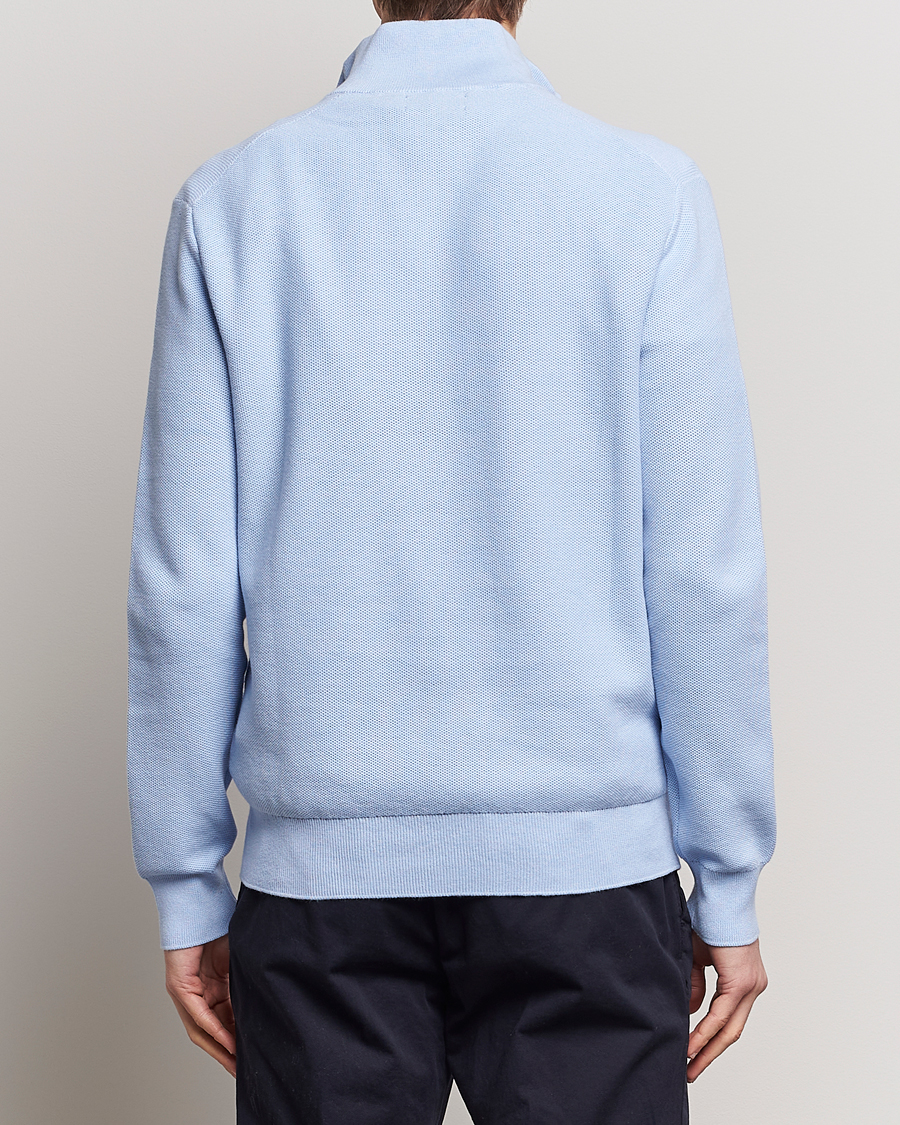 Herre | Gensere | Polo Ralph Lauren | Textured Half-Zip Blue Hyacinth