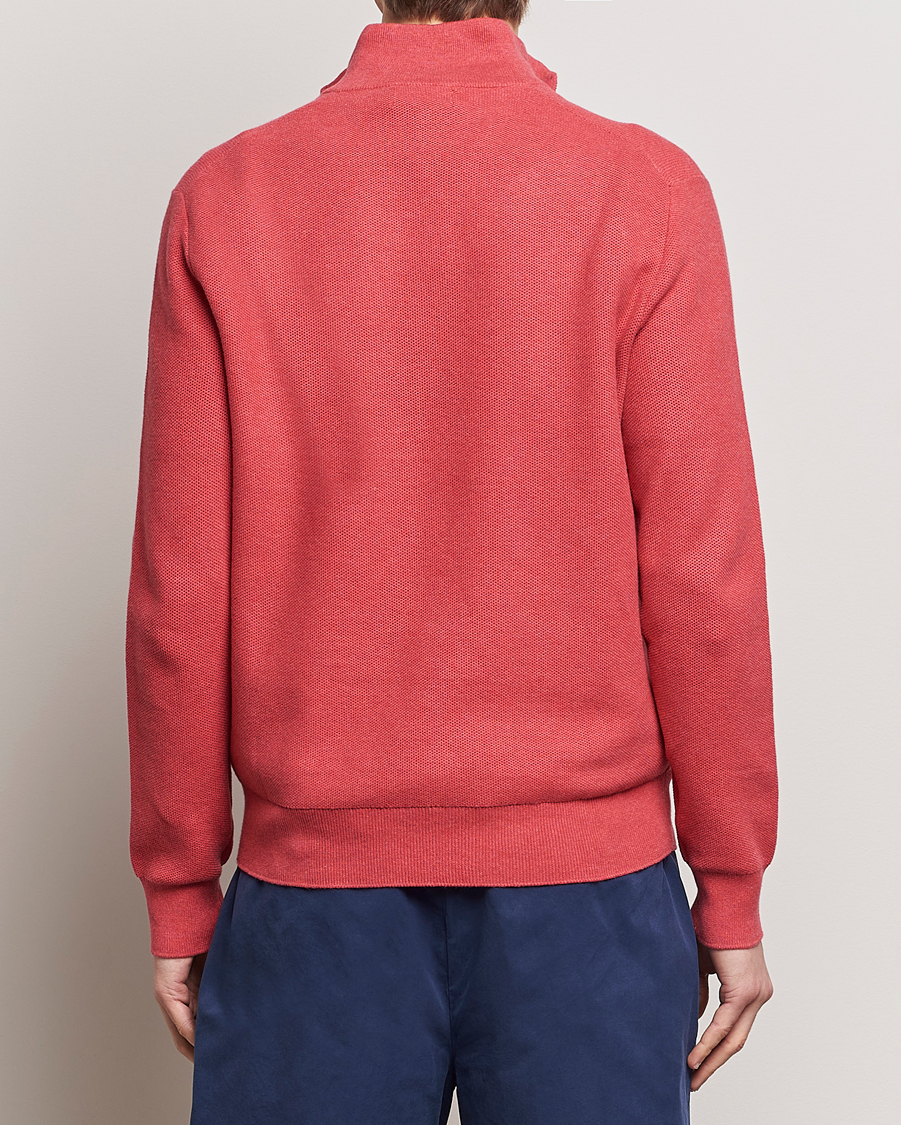 Herre | Gensere | Polo Ralph Lauren | Textured Half Zip Nantucket Red Heather