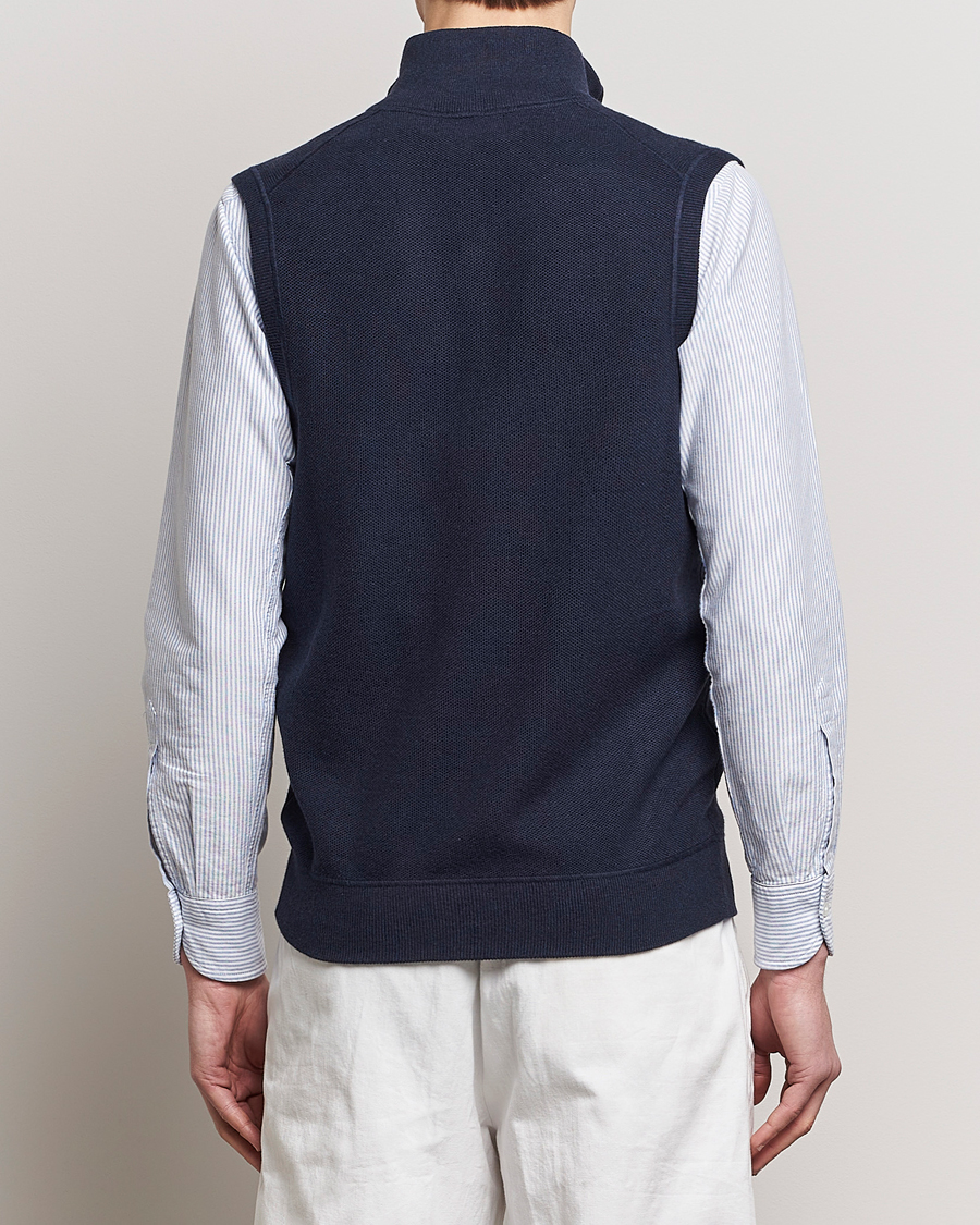 Herre | Gensere | Polo Ralph Lauren | Cotton Full-Zip Vest Navy Heather