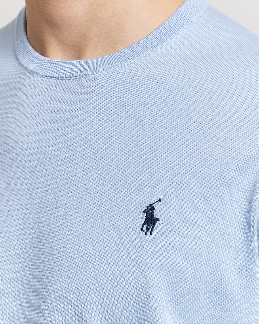 Herre | Gensere | Polo Ralph Lauren | Cotton Crew Neck Sweater Blue Hyacinth