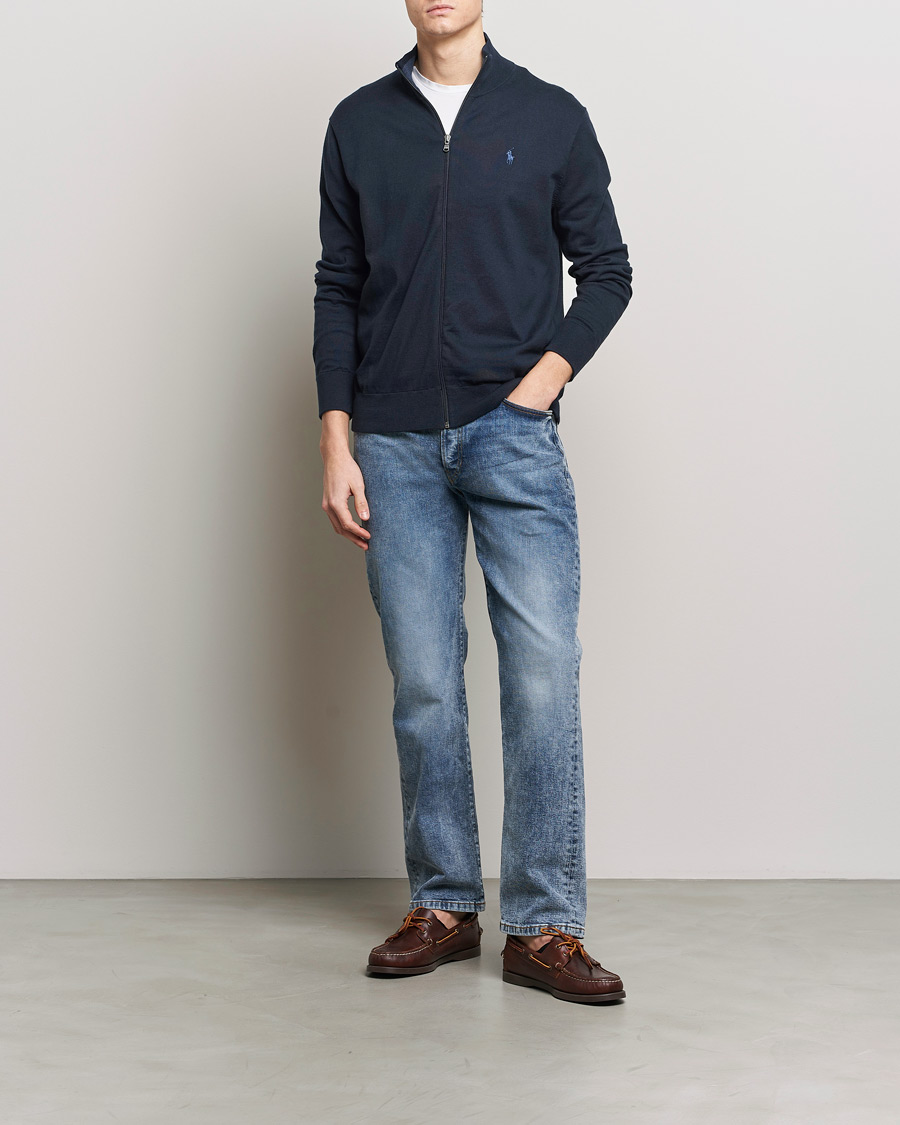 Herre | Gensere | Polo Ralph Lauren | Cotton Full-Zip Hunter Navy