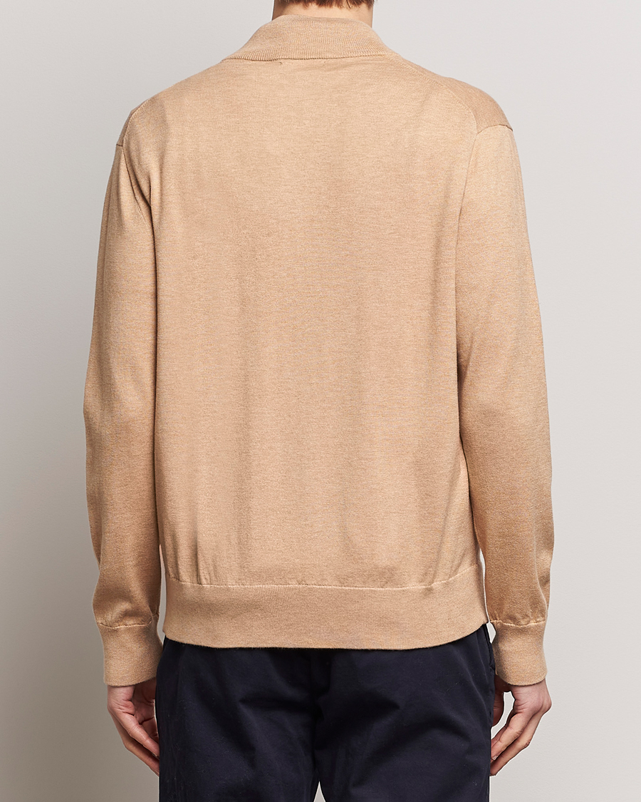 Herre | Gensere | Polo Ralph Lauren | Cotton Full-Zip Camel Melange