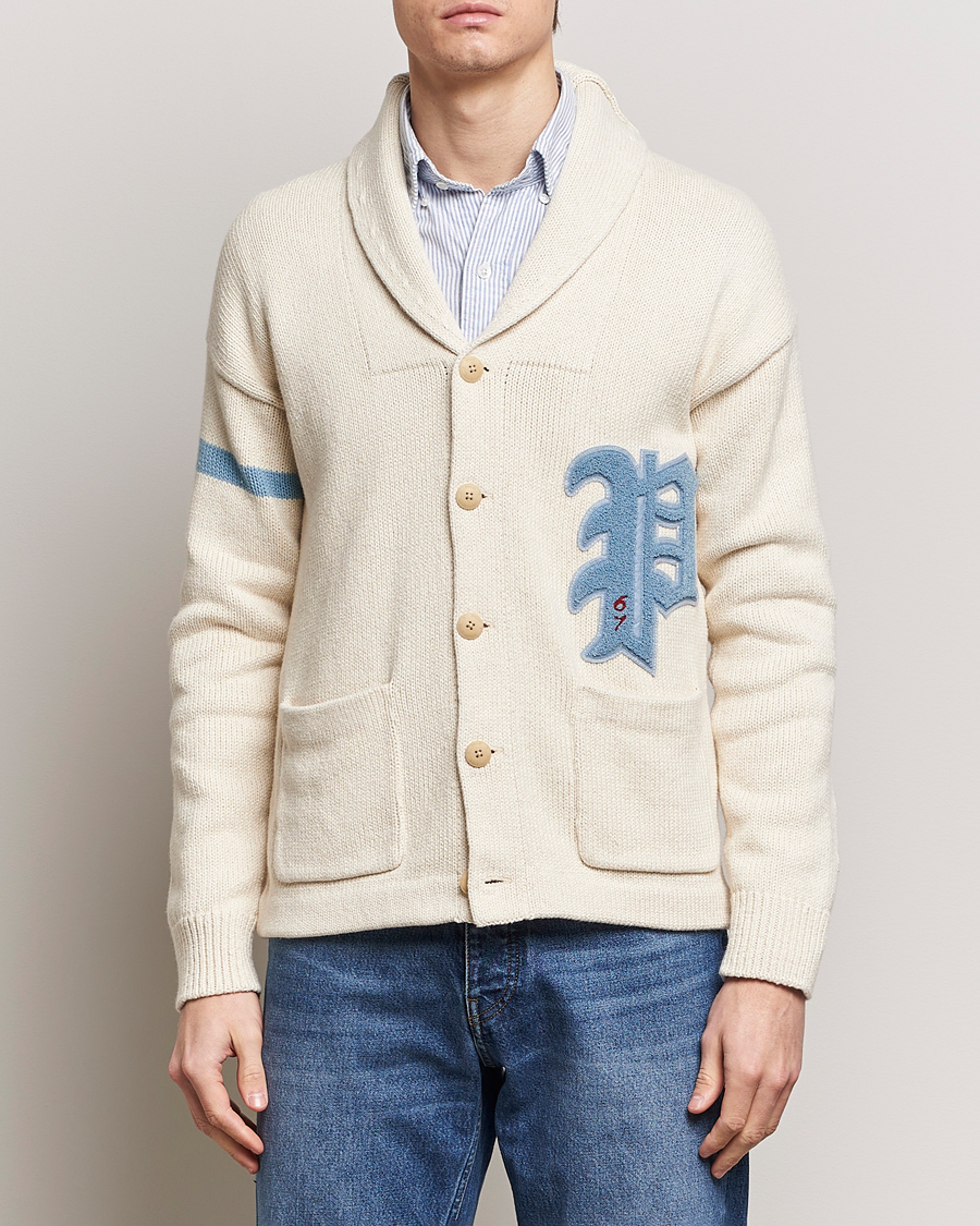 Herre | Klær | Polo Ralph Lauren | Cotton/Linen Shawl Collar Cardigan Andover Cream