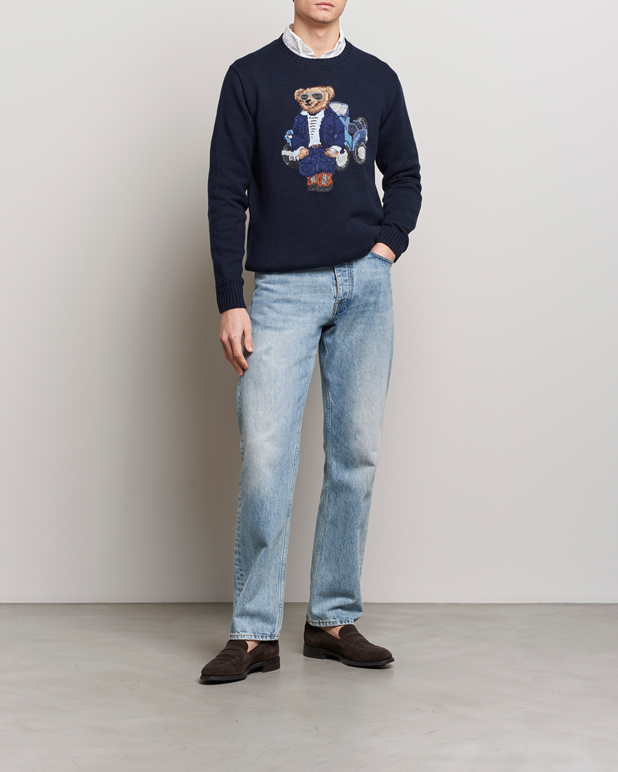 Herre | Gensere | Polo Ralph Lauren | Knitted Bear Sweater Aviator Navy