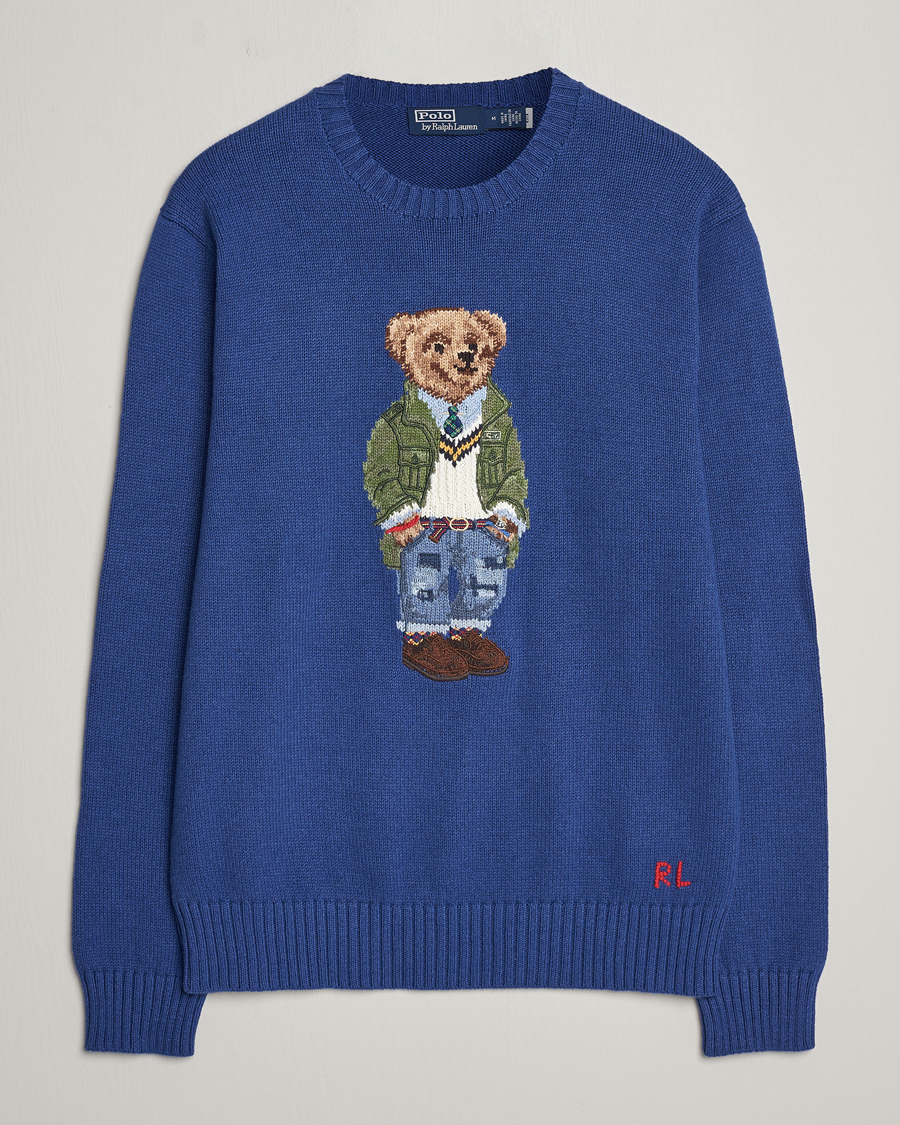 Herre | Gensere | Polo Ralph Lauren | Knitted Bear Sweater Beach Royal