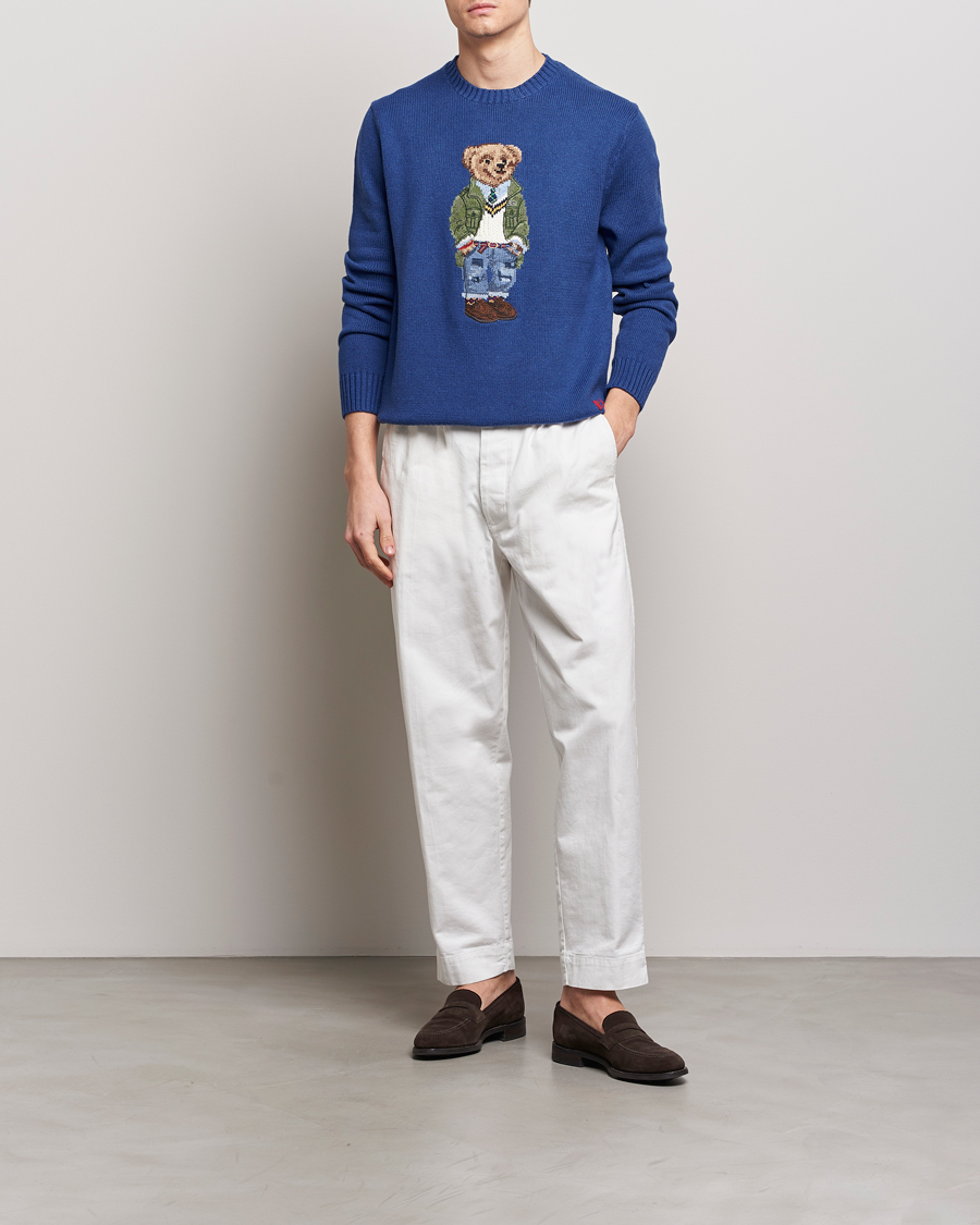 Herre | Gensere | Polo Ralph Lauren | Knitted Bear Sweater Beach Royal