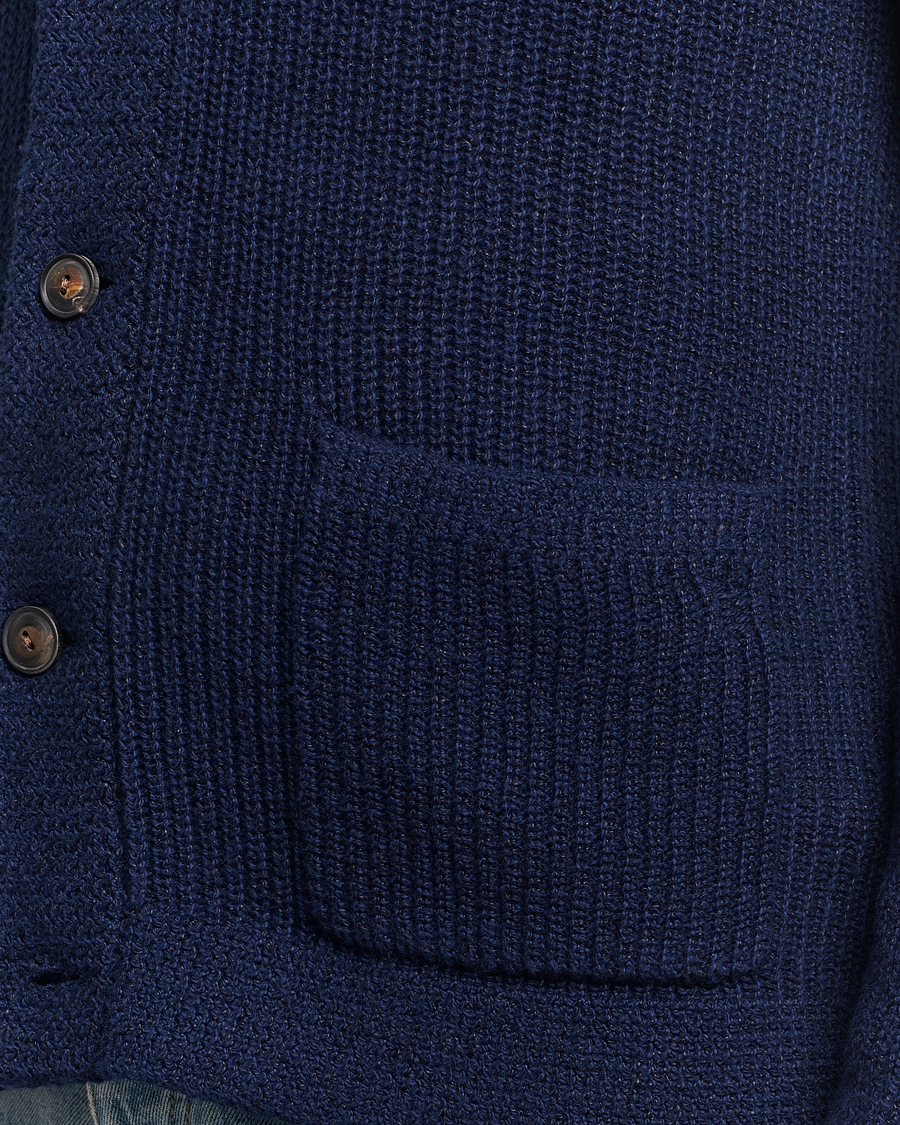 Herre | Gensere | Polo Ralph Lauren | Cotton/Linen Shawl Collar Cardigan Bright Navy