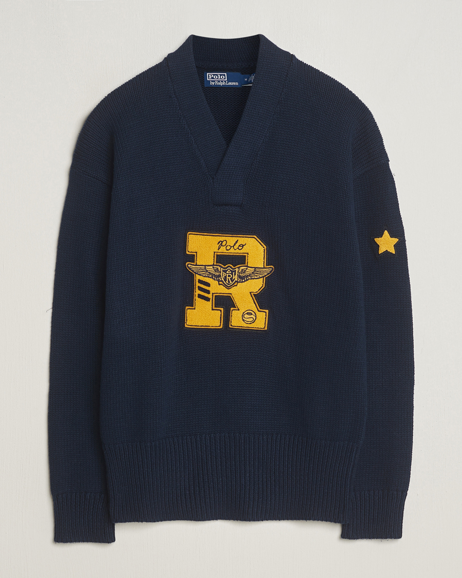Herre | Gensere | Polo Ralph Lauren | Shawl Collar Sweater Aviator Navy