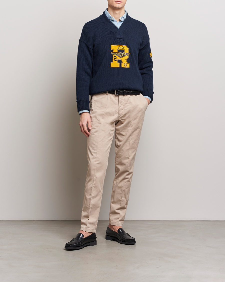 Herre | Gensere | Polo Ralph Lauren | Shawl Collar Sweater Aviator Navy
