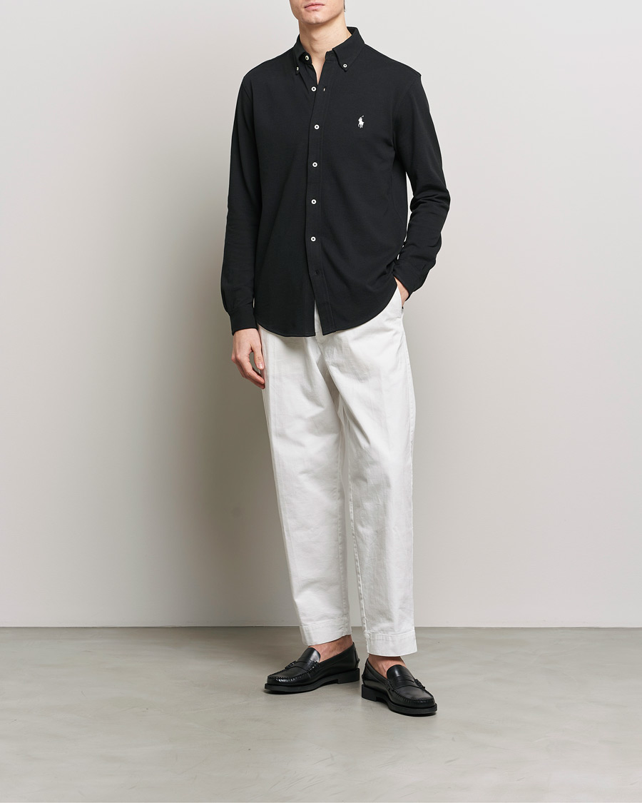 Herre |  | Polo Ralph Lauren | Featherweight Mesh Shirt Black