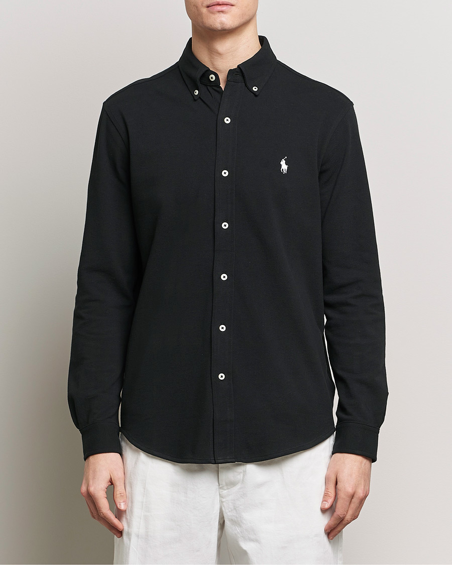 Herre | Pikéskjorter | Polo Ralph Lauren | Featherweight Mesh Shirt Polo Black