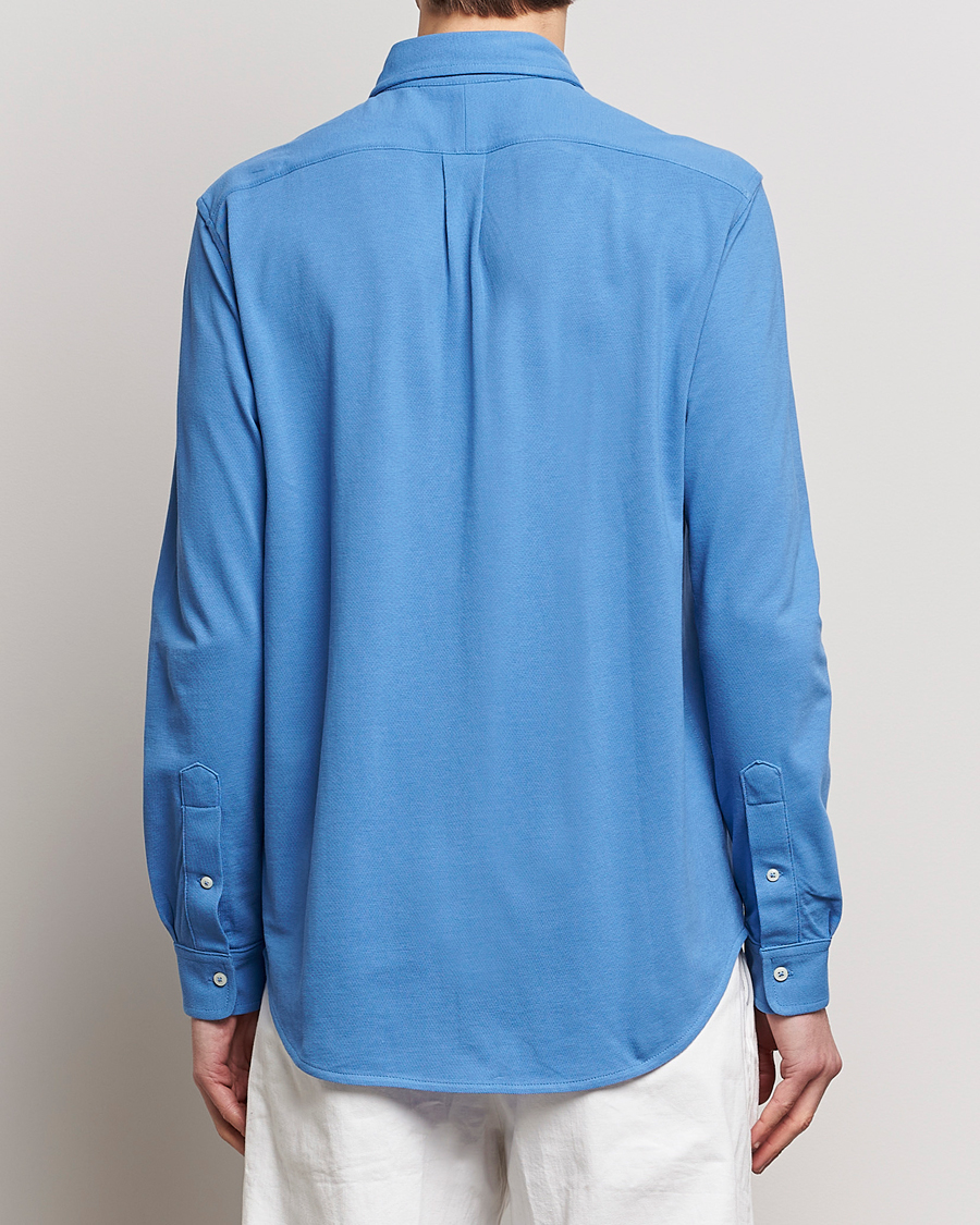 Herre | Skjorter | Polo Ralph Lauren | Featherweight Mesh Shirt New England Blue