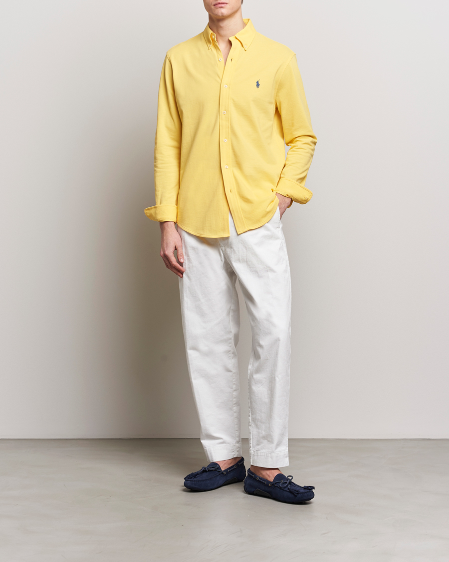 Herre |  | Polo Ralph Lauren | Featherweight Mesh Shirt Oasis Yellow