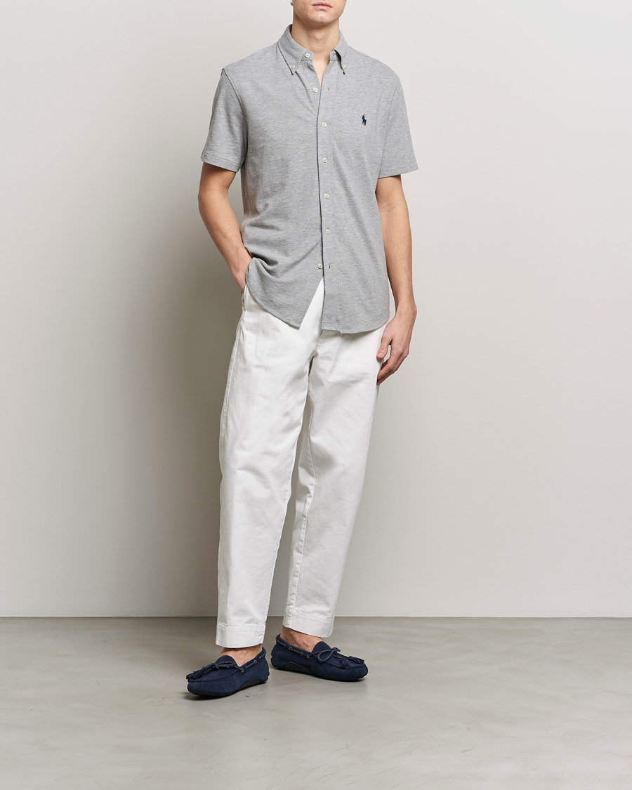 Herre | Skjorter | Polo Ralph Lauren | Featherweight Mesh Short Sleeve Shirt Andover Heather