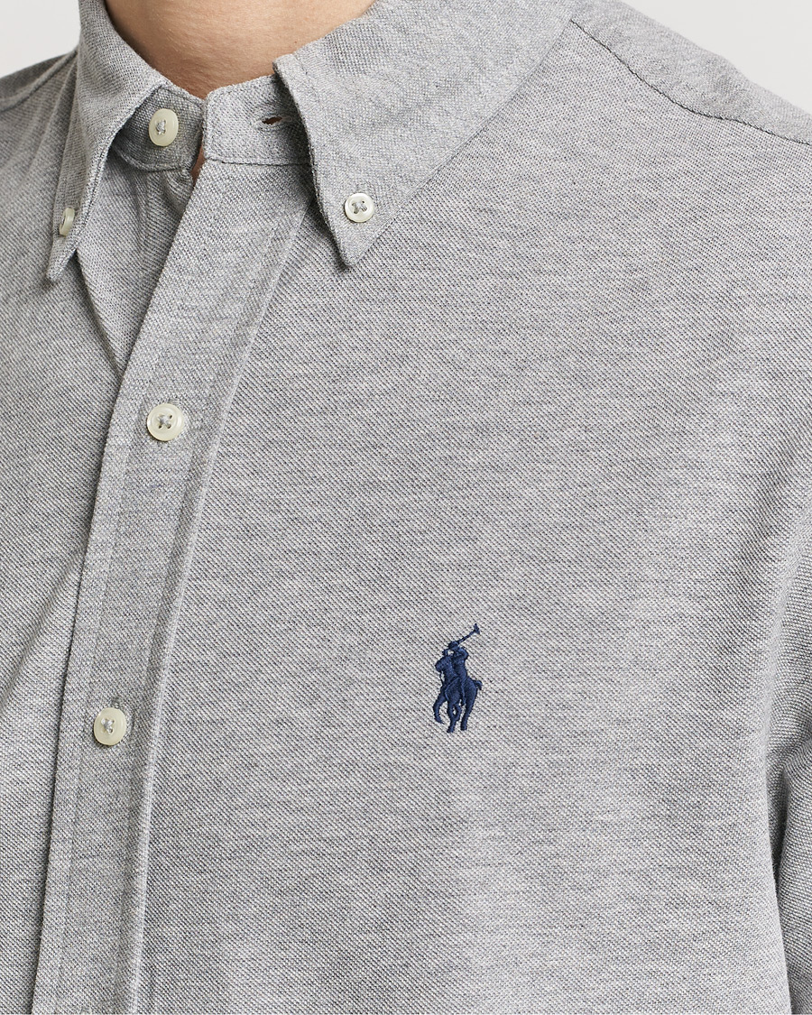 Herre | Skjorter | Polo Ralph Lauren | Featherweight Mesh Short Sleeve Shirt Andover Heather