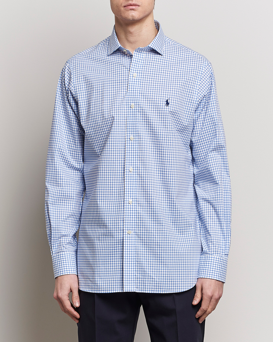 Herre | Skjorter | Polo Ralph Lauren | Custom Fit Poplin Shirt Blue/White