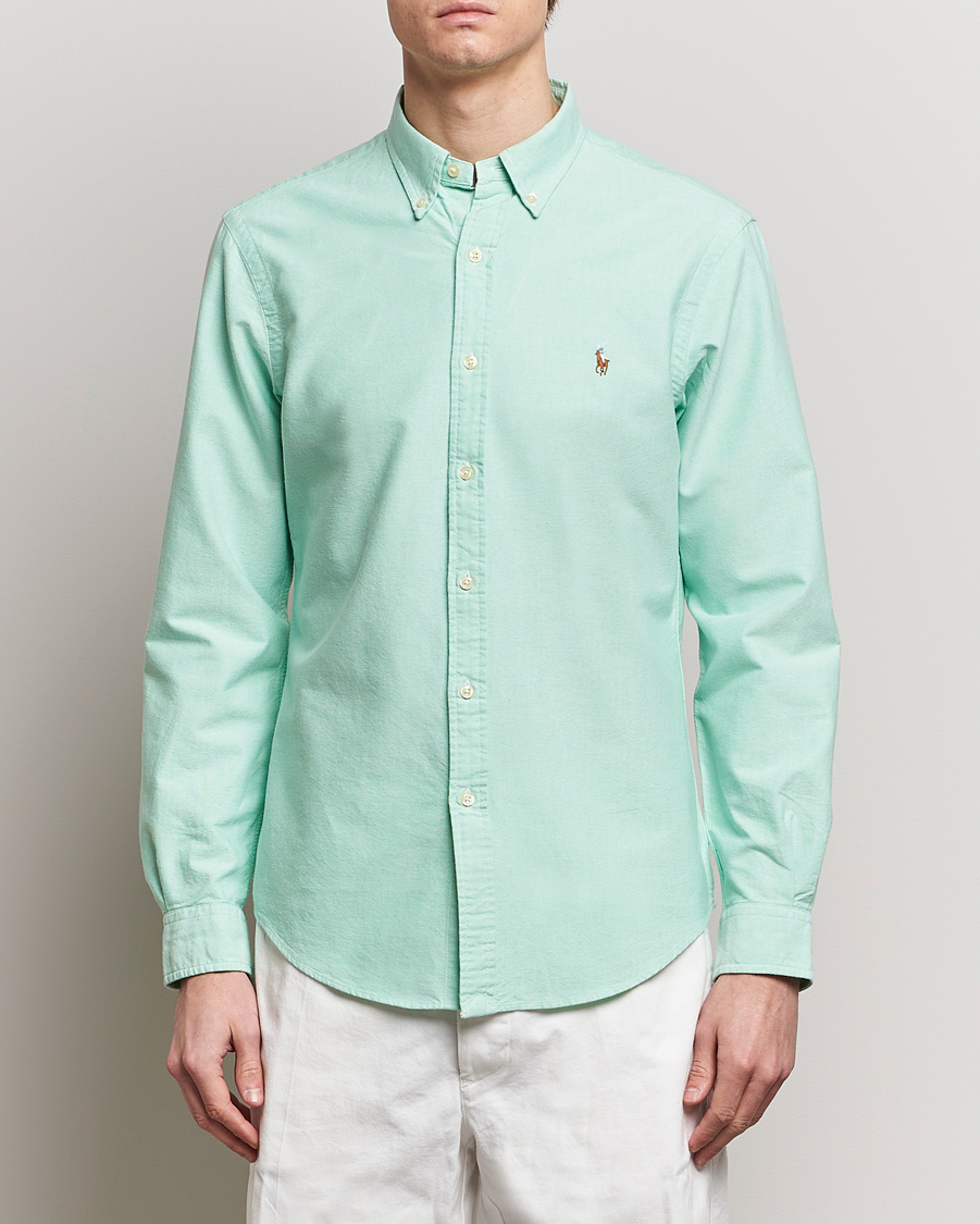 Herre | Preppy Authentic | Polo Ralph Lauren | Slim Fit Oxford Button Down Shirt Classic Kelly