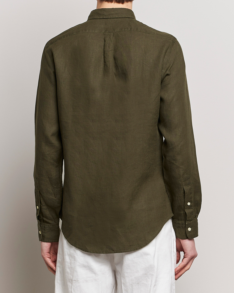 Herre | Skjorter | Polo Ralph Lauren | Slim Fit Linen Button Down Shirt Armadillo