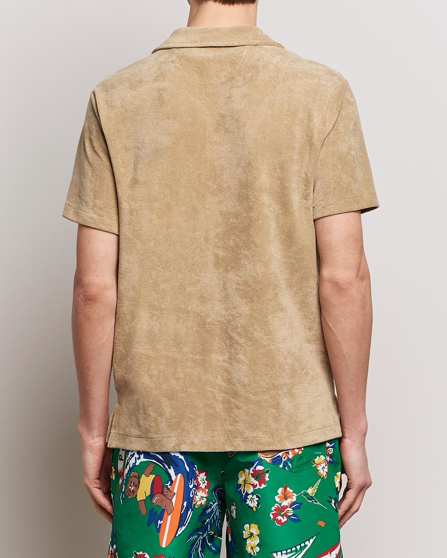 Herre | Skjorter | Polo Ralph Lauren | Cotton Terry Short Sleeve Shirt Coastal Beige