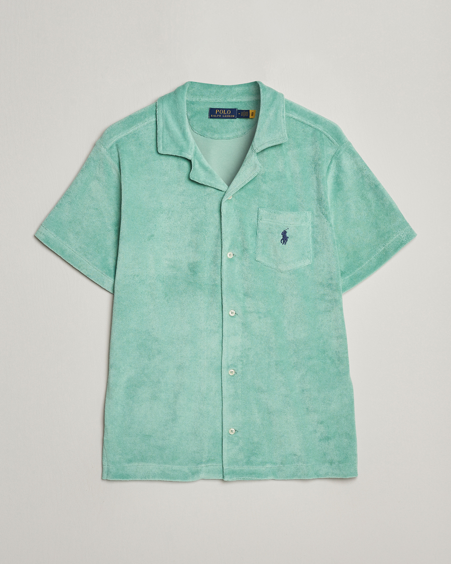 Herre | Skjorter | Polo Ralph Lauren | Cotton Terry Short Sleeve Shirt Celadon