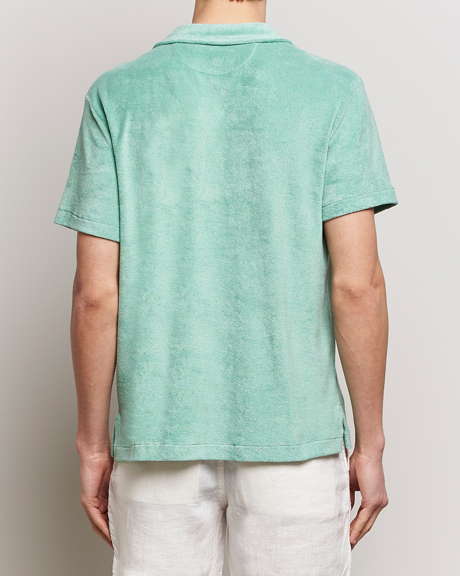Herre | Skjorter | Polo Ralph Lauren | Cotton Terry Short Sleeve Shirt Celadon