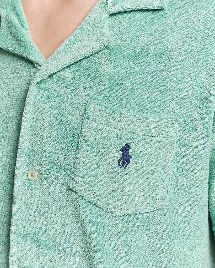 Herre | Skjorter | Polo Ralph Lauren | Cotton Terry Short Sleeve Shirt Celadon