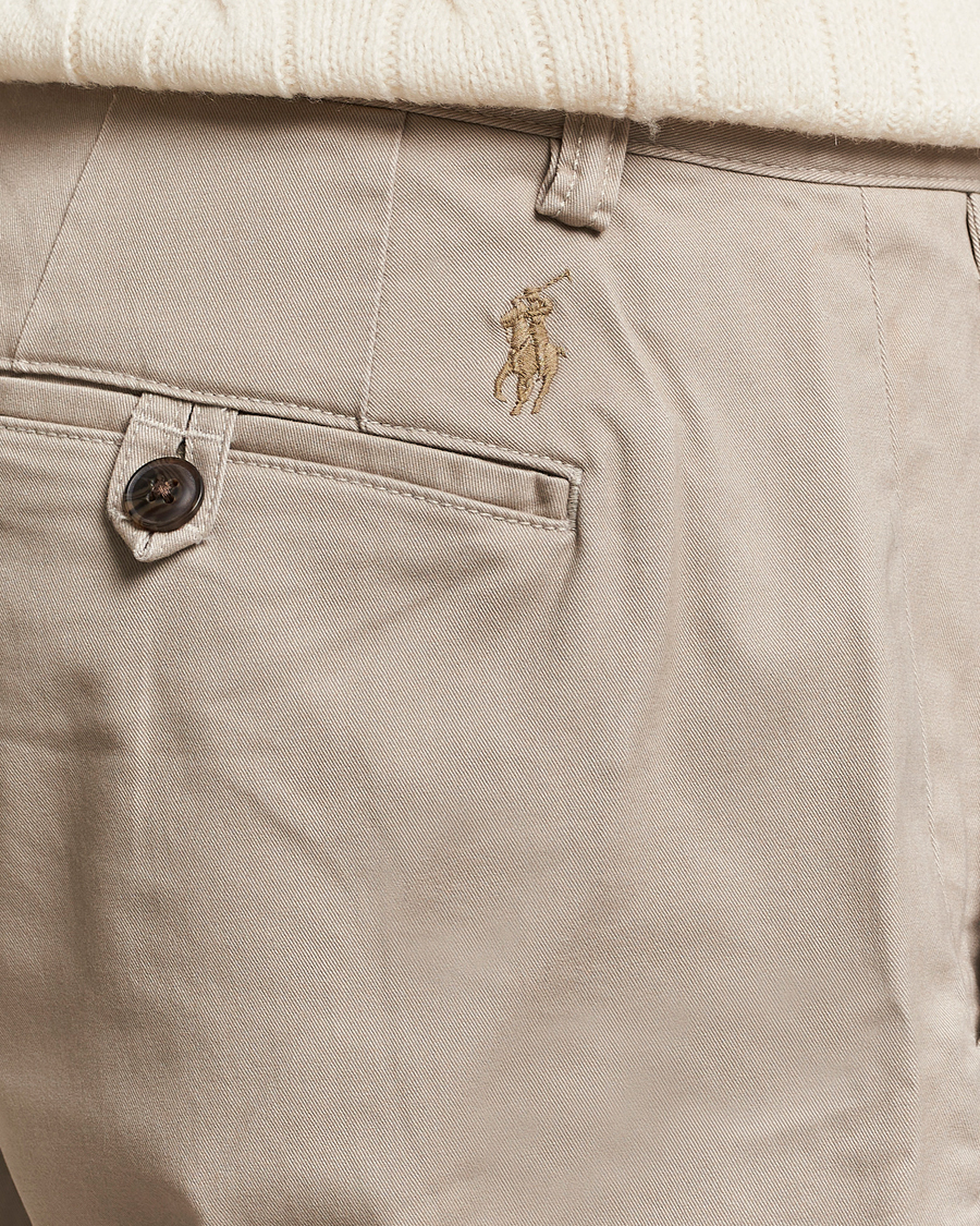Herre | Shorts | Polo Ralph Lauren | Tailored Slim Fit Shorts Khaki Tan