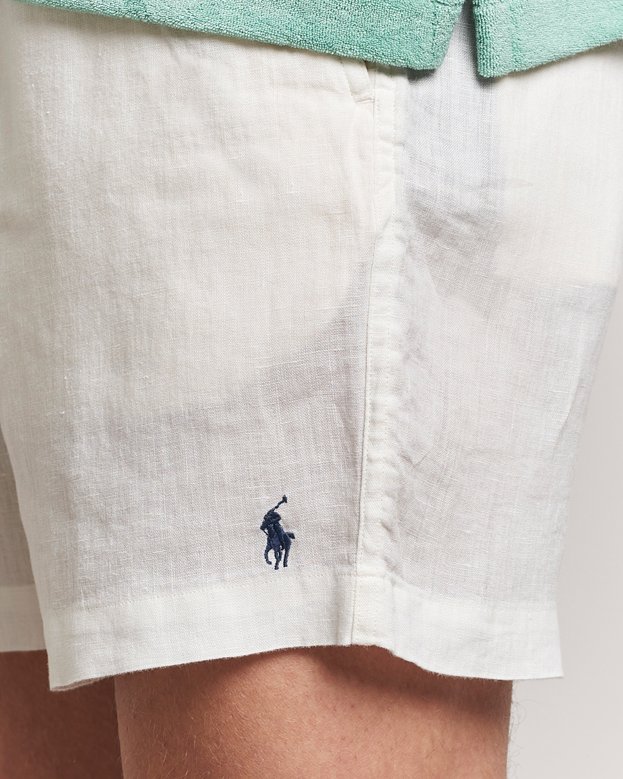 Herre | Shorts | Polo Ralph Lauren | Prepster Linen Drawstring Shorts Deckwash White