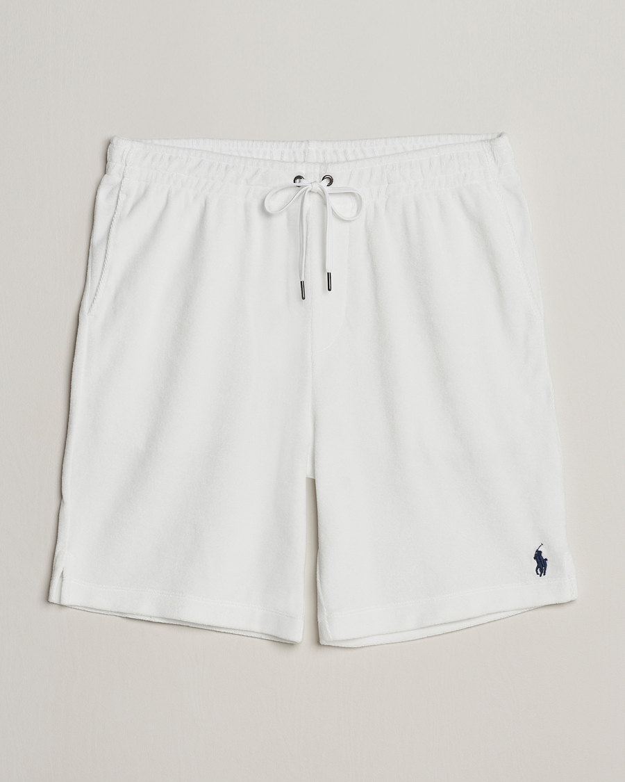 Herre | Shorts | Polo Ralph Lauren | Cotton Terry Drawstring Shorts White
