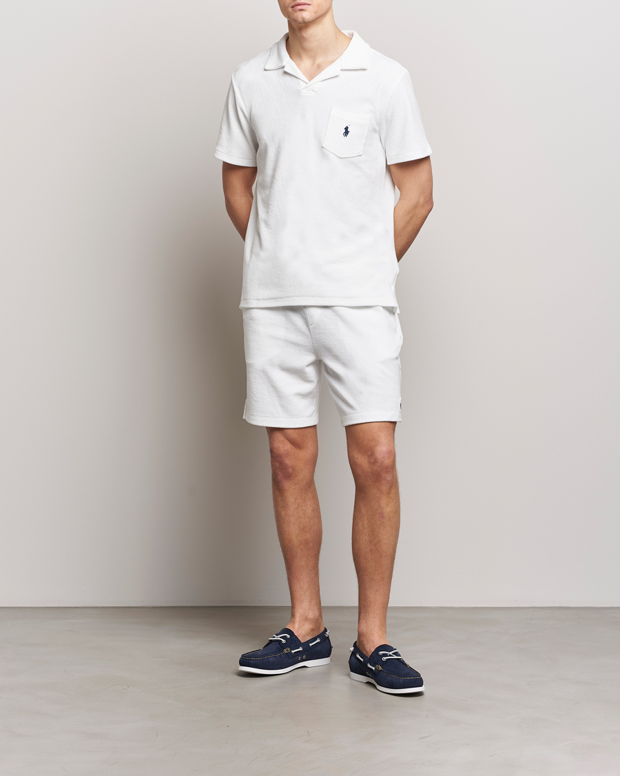 Herre | Shorts | Polo Ralph Lauren | Cotton Terry Drawstring Shorts White