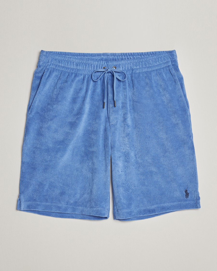 Herre | Shorts | Polo Ralph Lauren | Cotton Terry Drawstring Shorts Harbour Island Blue
