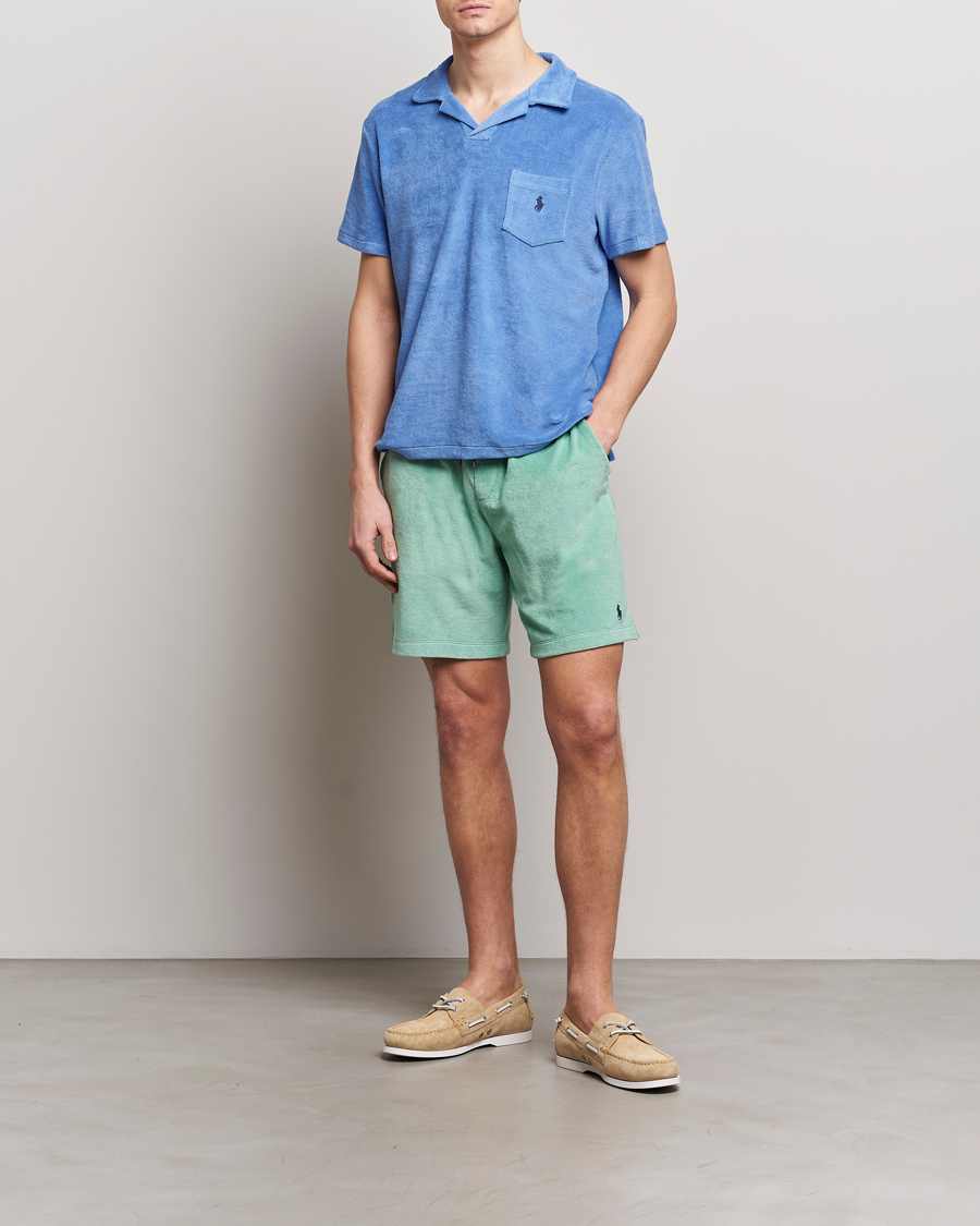 Herre | Shorts | Polo Ralph Lauren | Cotton Terry Drawstring Shorts Celadon