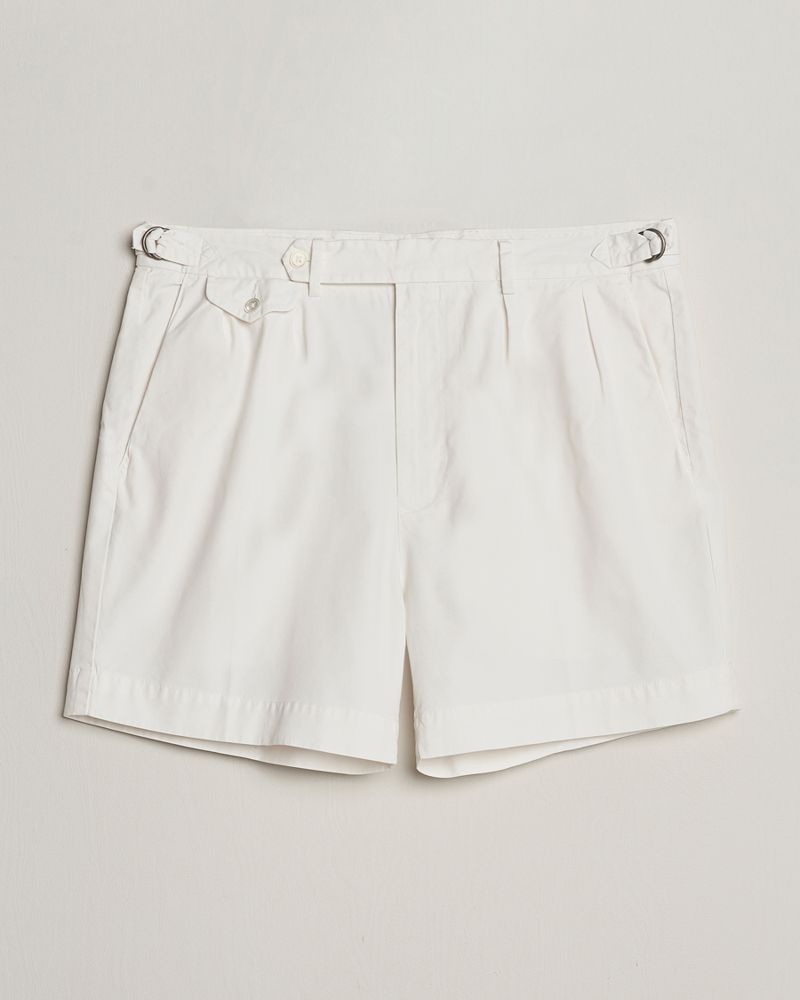 Herre | Shorts | Polo Ralph Lauren | Pleated Featherweight Twill Shorts Deckwash White