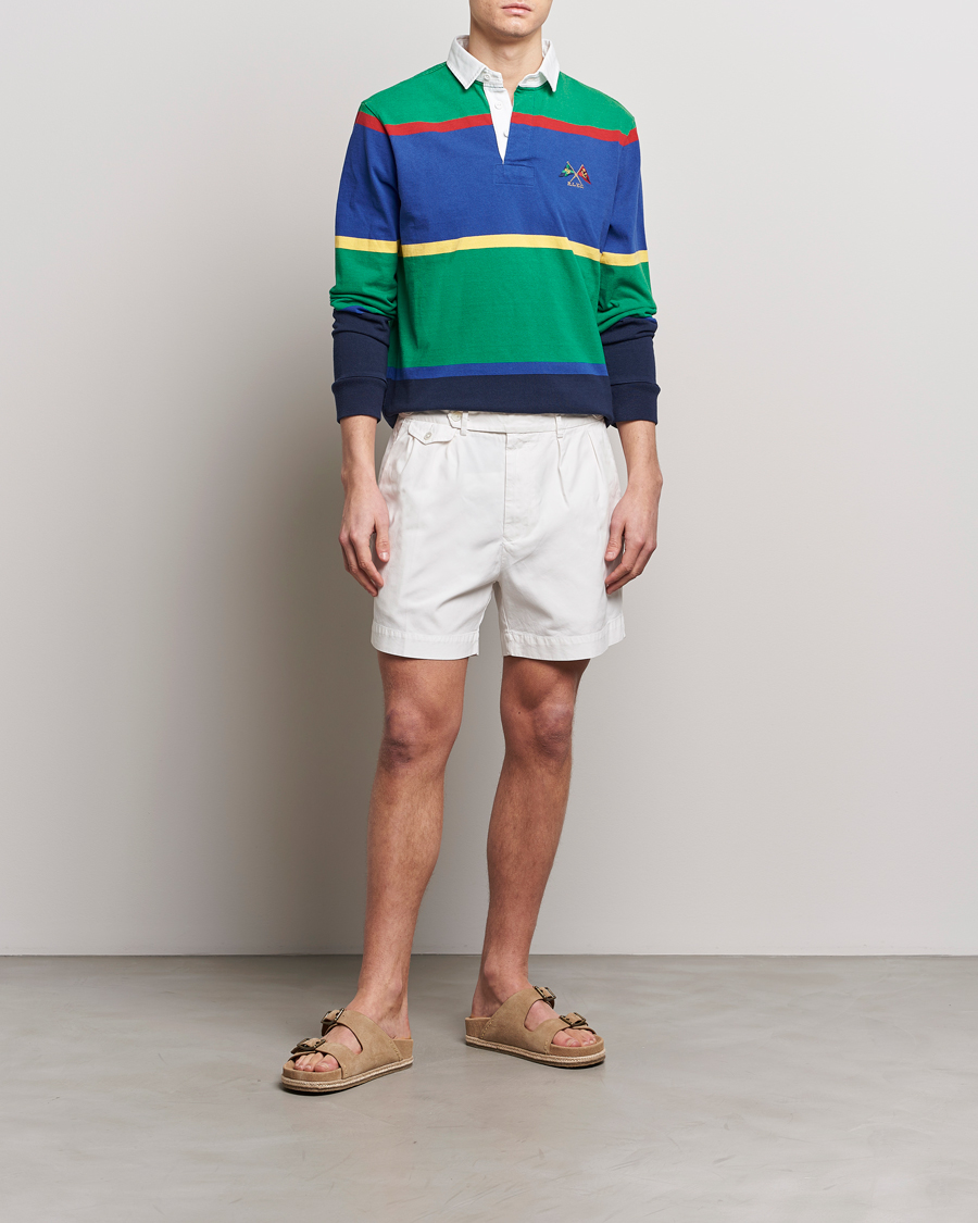 Herre | Shorts | Polo Ralph Lauren | Pleated Featherweight Twill Shorts Deckwash White