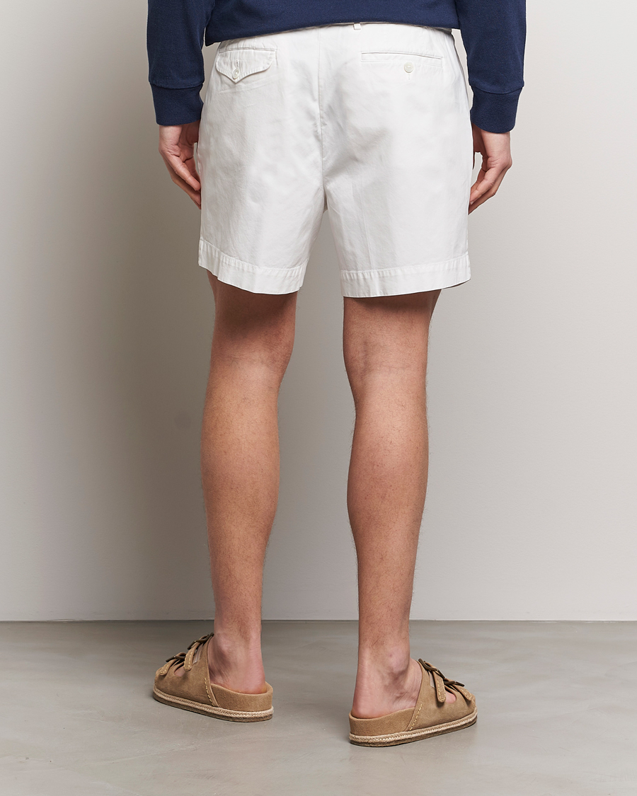 Herre | Shorts | Polo Ralph Lauren | Pleated Featherweight Twill Shorts Deckwash White