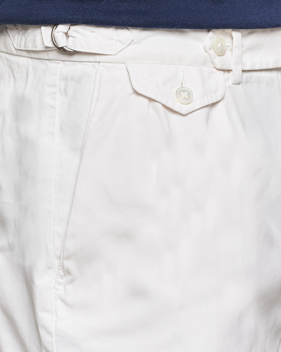 Herre | Shorts | Polo Ralph Lauren | Pleated Featherweight Twill Shorts Deckwash White