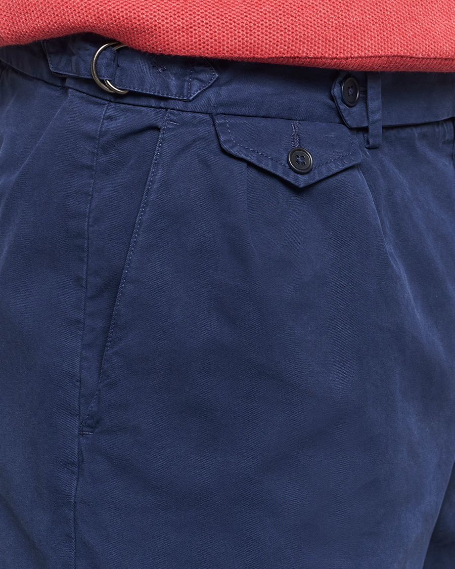 Herre | Shorts | Polo Ralph Lauren | Pleated Featherweight Twill Shorts Newport Navy