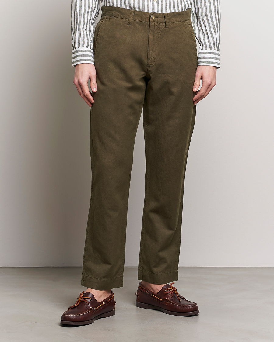 Herre | Chinos | Polo Ralph Lauren | Cotton/Linen Bedford Chinos Canopy Olive