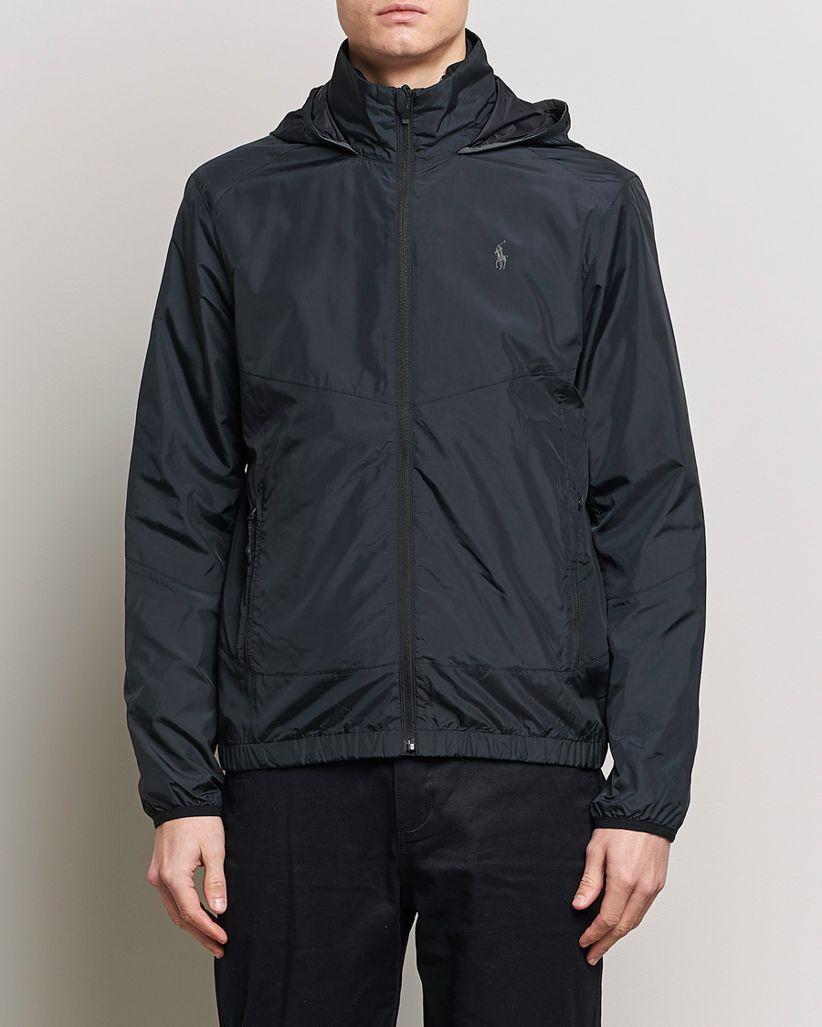 Herre | Preppy Authentic | Polo Ralph Lauren | Vital Hooded Windbreaker Polo Black