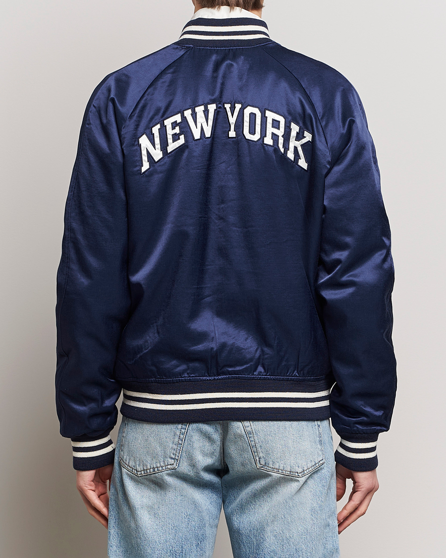 Herre | Jakker | Polo Ralph Lauren | Varsity Bomber Satin Jacket Aviator Navy