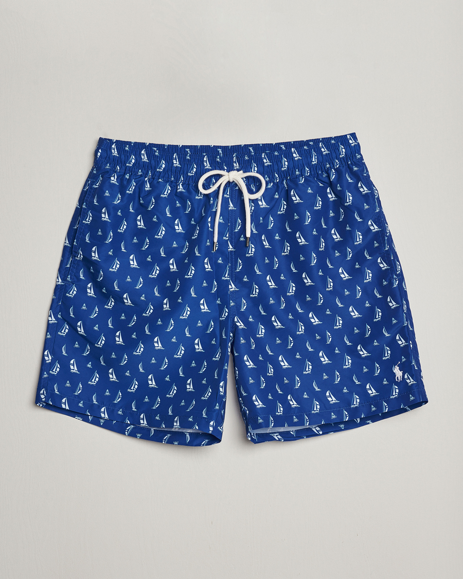 Herre | Badeshorts | Polo Ralph Lauren | Recycled Traveler Printed Swimshorts Blue Sail